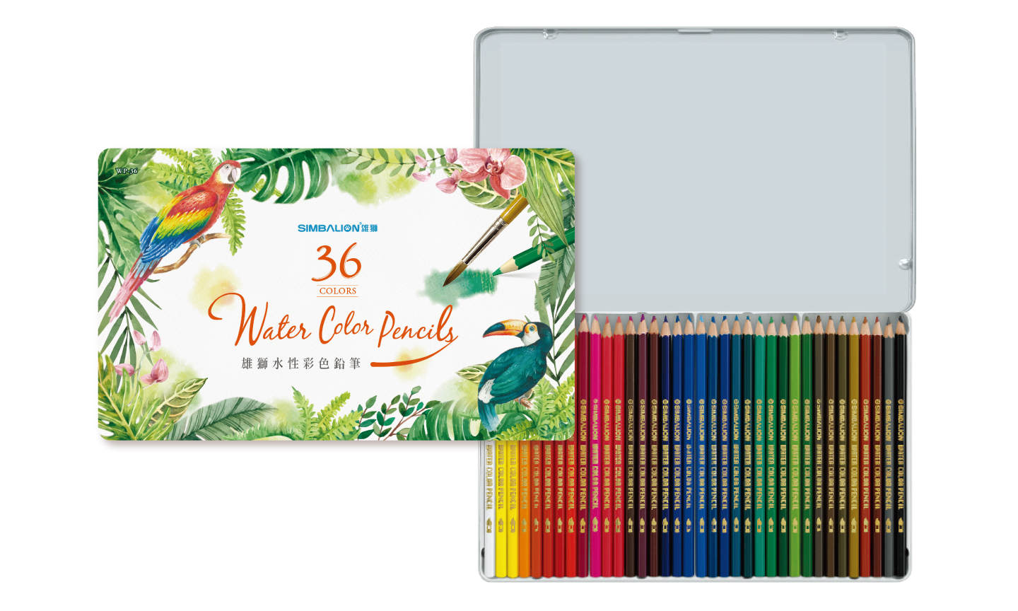 Watercolor Pencils, Set of 36, Mardel